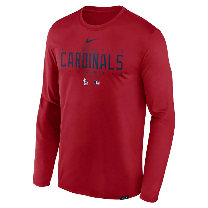 T-shirt manches longues St. Louis Cardinals MLB AC Dugout ROUGE