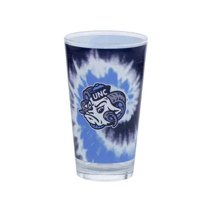 Verre mélangeur North Carolina Tar Heels 16oz Tie Dye