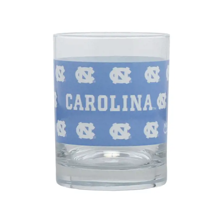 Verre à whisky avec logo des North Carolina Tar Heels de 414 ml