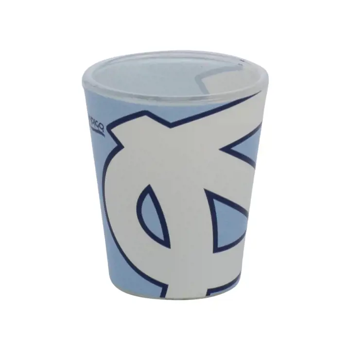 Verre à liqueur avec logo des Tar Heels de la Caroline du Nord de 2 oz