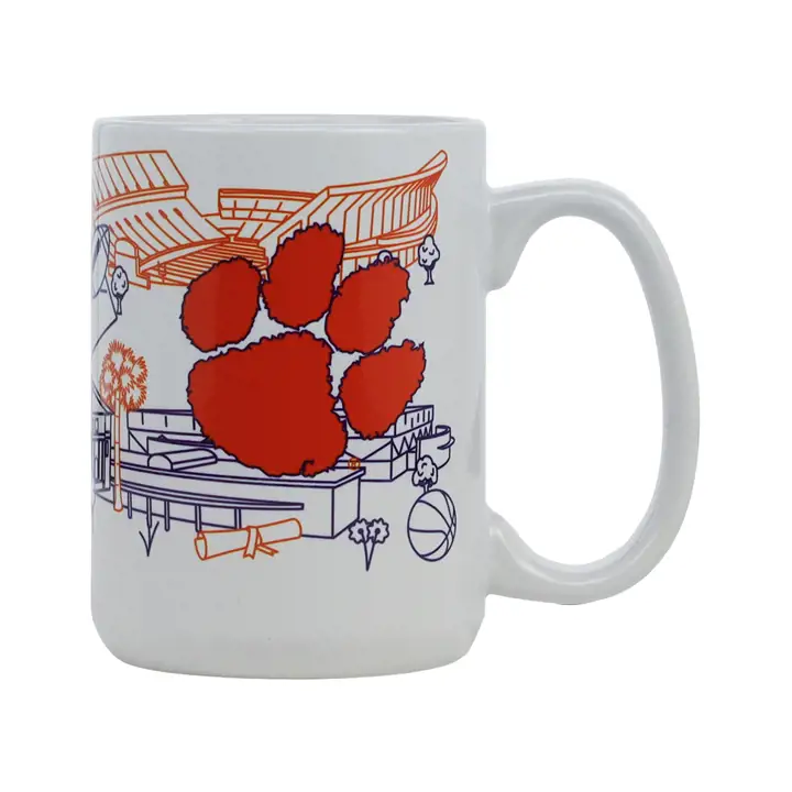 Mug campus Clemson Tigers 44 cl