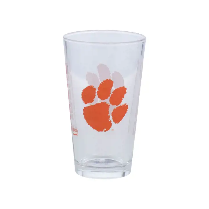 Verre mélangeur de 16 oz à logo principal Clemson Tigers