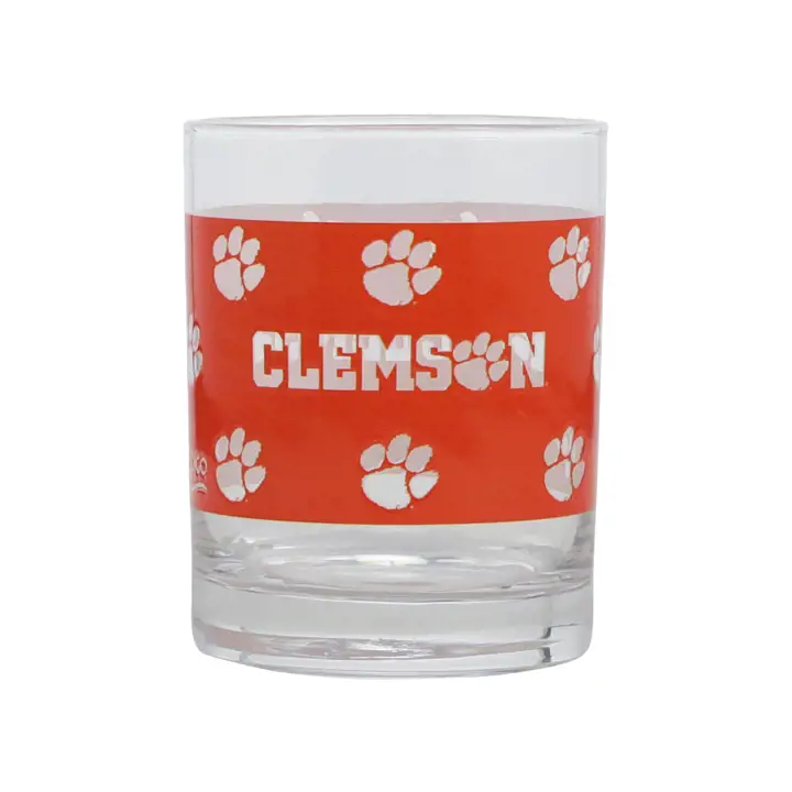 Verre à whisky avec logo Clemson Tigers de 414 ml