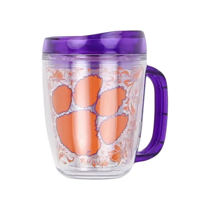 Mug Tritan fleuri 12 oz Clemson Tigers