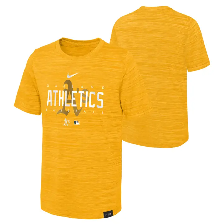 T-shirt Oakland Athletics MLB Youth Velocity 23 jaune