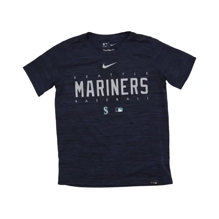 T-shirt Seattle Mariners MLB Youth Velocity pour enfant, bleu marine 23