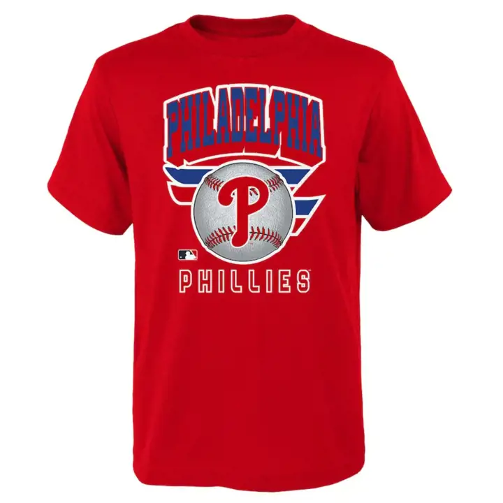 T-shirt Youth Ninety-Seven MLB Philadelphia Phillies 23 rouge