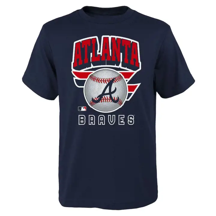 T-shirt Ninety-Seven 23 marine des Atlanta Braves MLB pour tout-petit