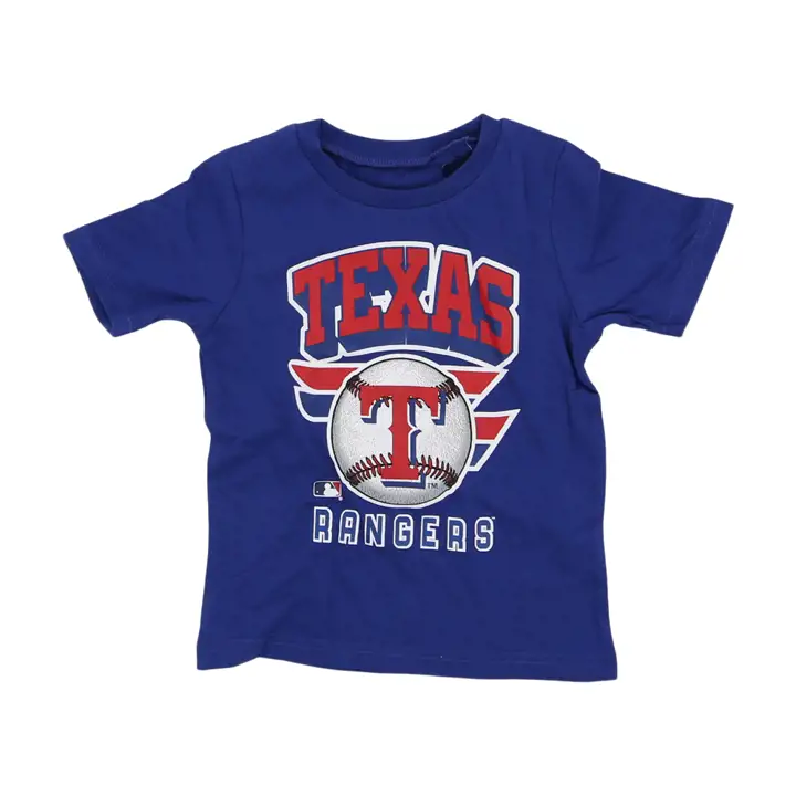 T-shirt bleu Ninety-Seven MLB Texas Rangers pour tout-petit 23