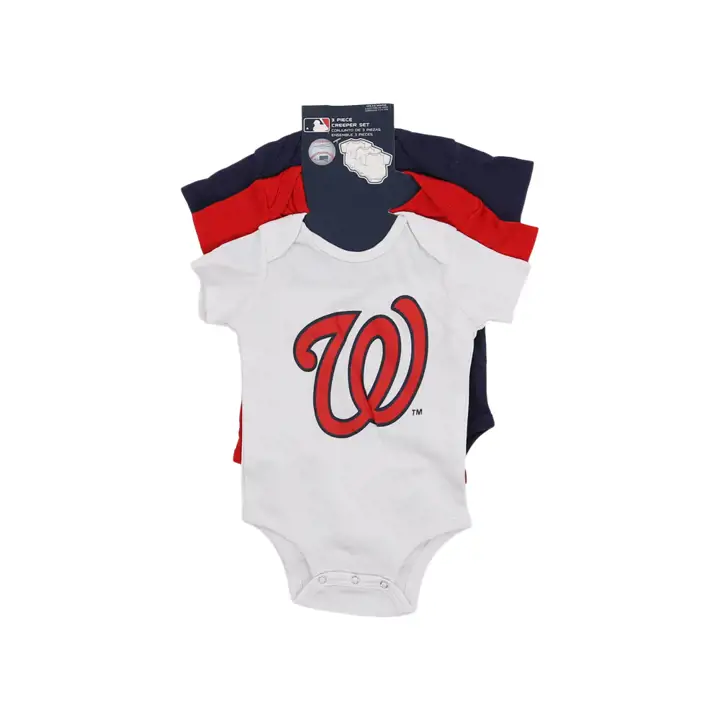 Washington Nationals MLB Coffret de 3 pièces pour nouveau-né, joueur des ligues mineures