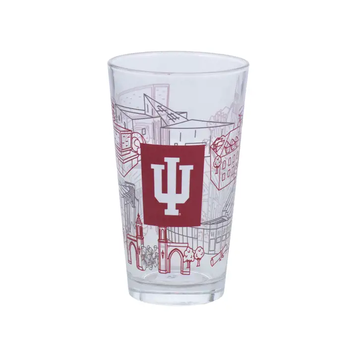 Verre mélangeur 16oz Indiana Hoosiers Campus