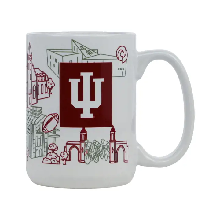 Mug Campus Indiana Hoosiers de 44 cl