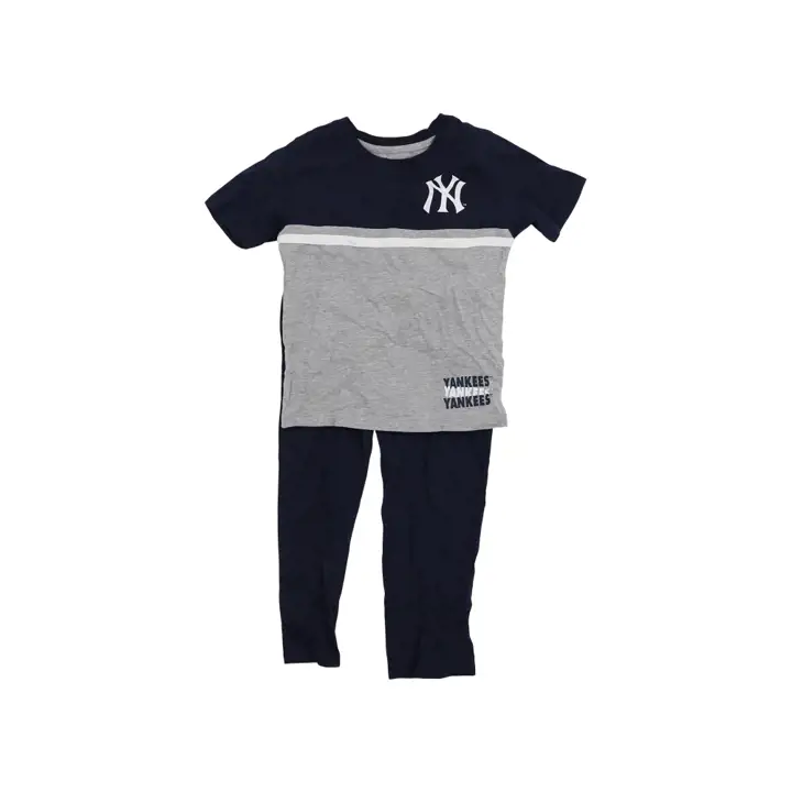Ensemble T-shirt et pantalon New York Yankees MLB Kids Batter Box marine