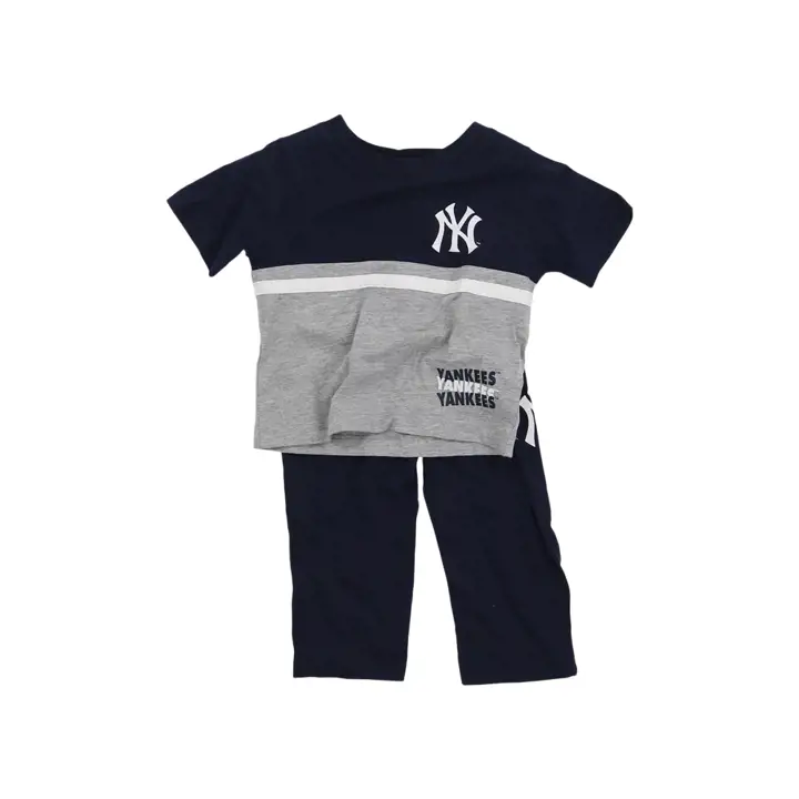Ensemble t-shirt et pantalon pour bébé New York Yankees MLB Batter Box, marine