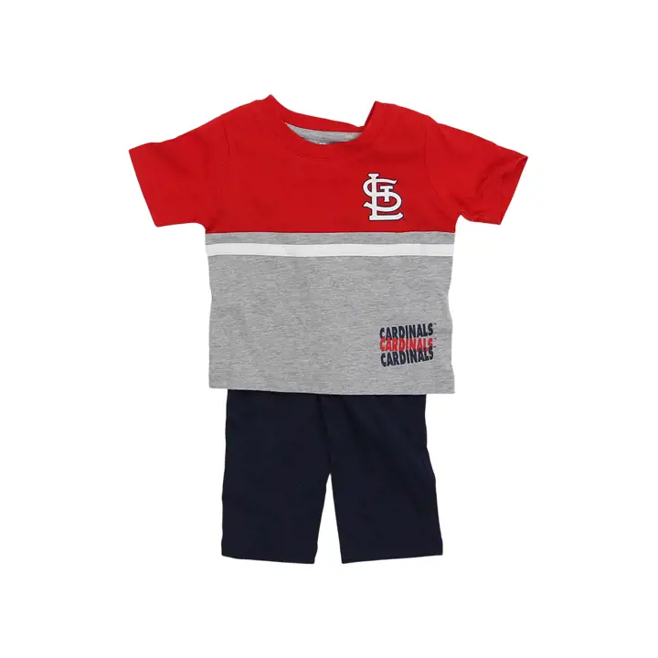 Ensemble t-shirt et pantalon de baseball pour bébé St. Louis Cardinals MLB Rouge