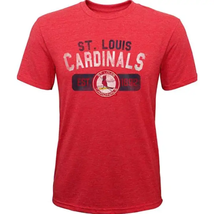 T-shirt MLB Youth Coop Nostalgia St. Louis Cardinals 23 rouge