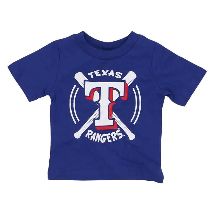 T-shirt bébé Texas Rangers MLB - Batte de baseball - 23 - Bleu