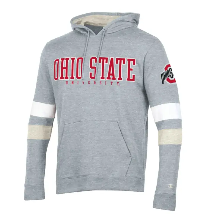 Sweat à capuche Ohio State Buckeyes NCAA Colorblock Superfan 22 gris/h