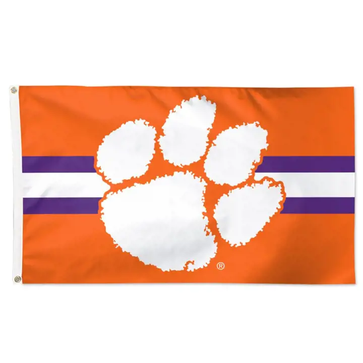 Drapeaux de luxe 3x5 Clemson Tigers ast 4