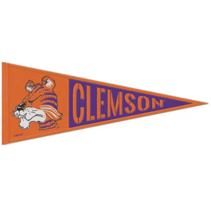 Fanions haut de gamme Clemson Tigers 12x30 assortiment 1