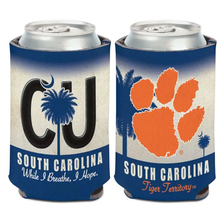 Coozie Boissons Clemson Tigers - Plaque d'immatriculation ast