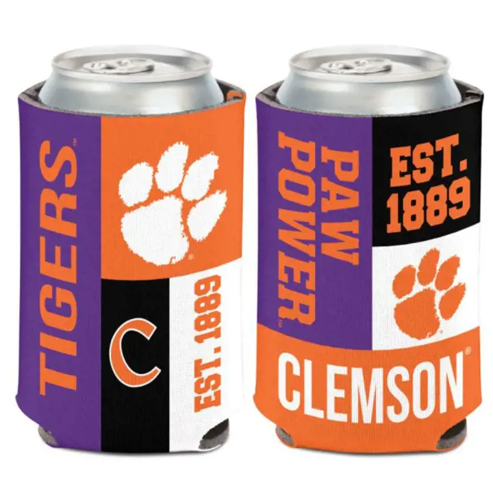Coozie pour canette Clemson Tigers - Football