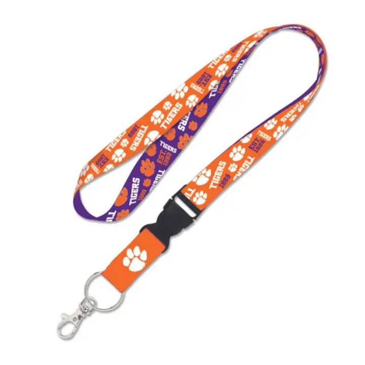 Cordon porte-clés Clemson Tigers motifs dispersés ast