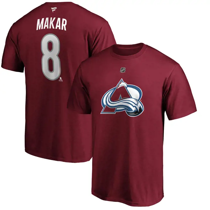 T-shirt authentique NHL Colorado Avalanche Stack N&N CALE MAKAR