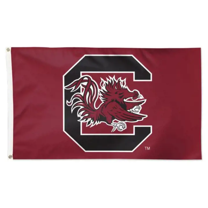 Drapeaux de luxe 3x5 des Gamecocks de la Caroline du Sud