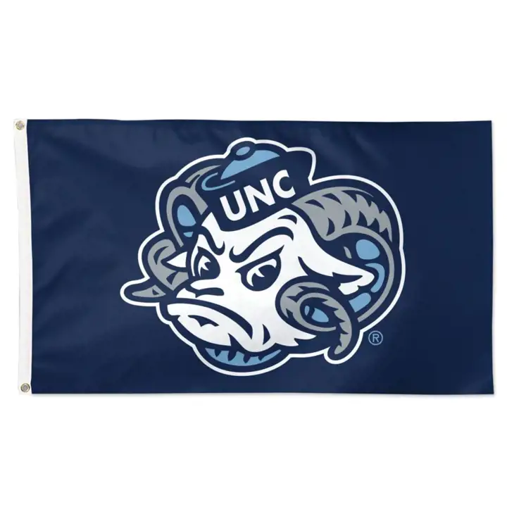 Drapeau Deluxe bleu marine North Carolina Tar Heels 3x5