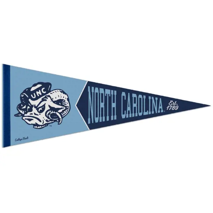 Fanions Premium North Carolina Tar Heels 30x76 cm