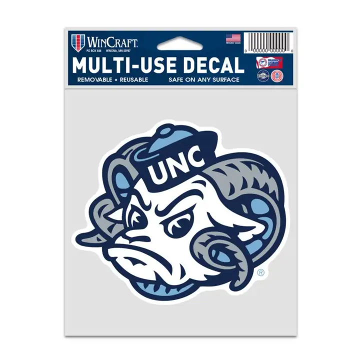 North Carolina Tar Heels autocollant découpé 4x4 - Vault ast