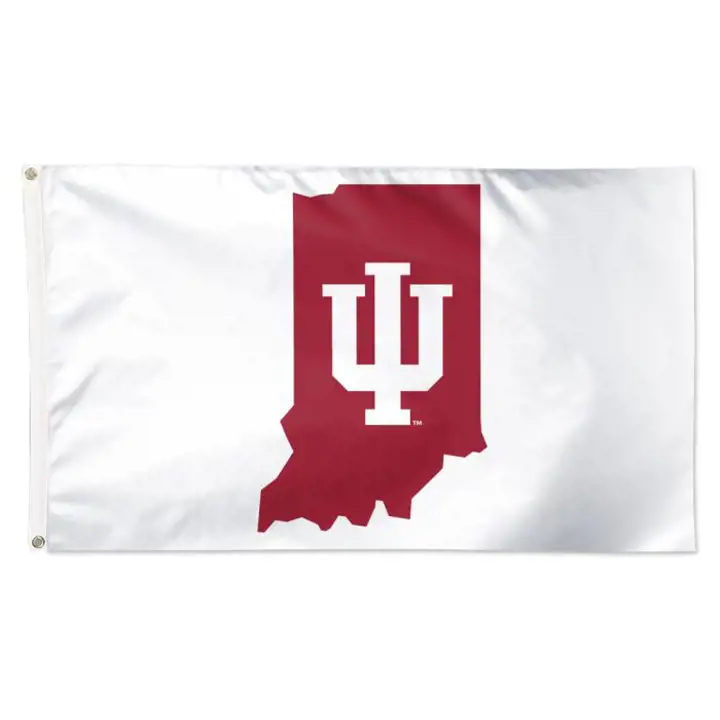 Drapeaux de luxe 3x5 des Indiana Hoosiers