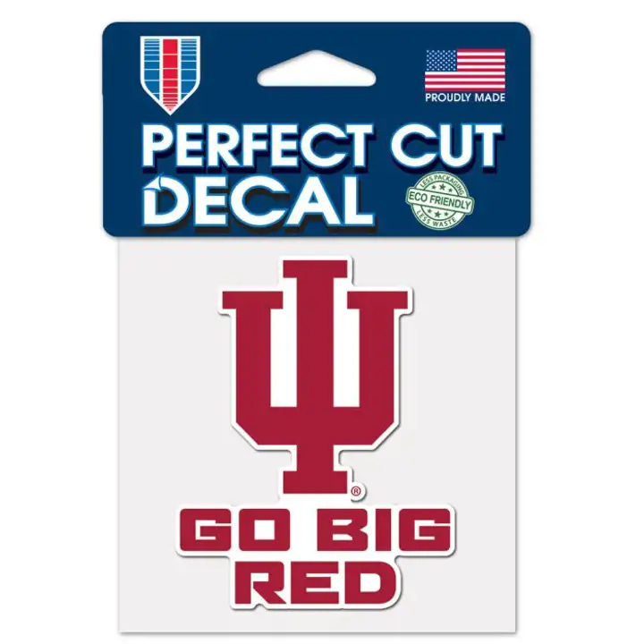 Autocollant découpé Indiana Hoosiers 4x4 - Couleur ast
