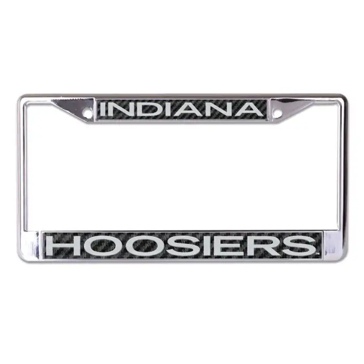Cadre de plaque d'immatriculation Indiana Hoosiers découpé au laser