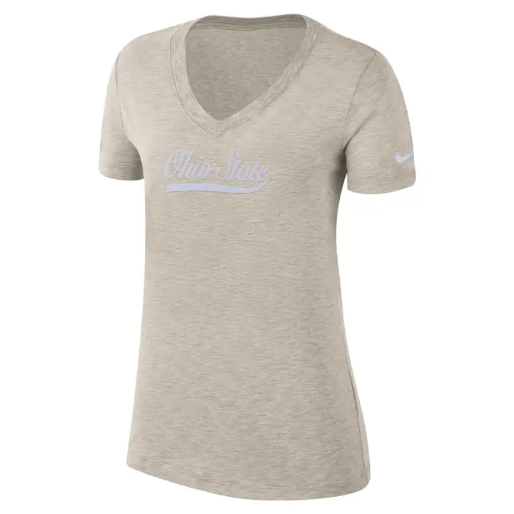 T-shirt Triblend NCAA Ohio State Buckeyes pour femme 23 crème