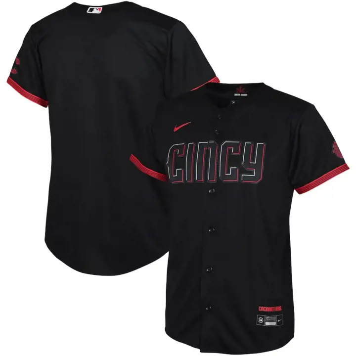 Maillot réplique Youth City Connect des Reds de Cincinnati MLB BLK
