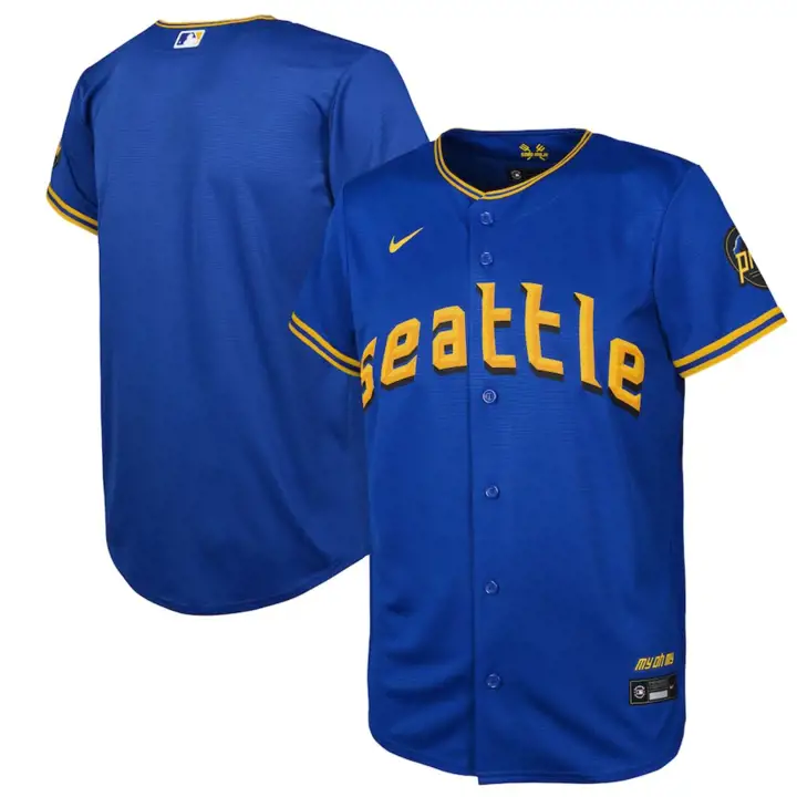 Maillot Réplique Jeune MLB Seattle Mariners City Connect BLEU