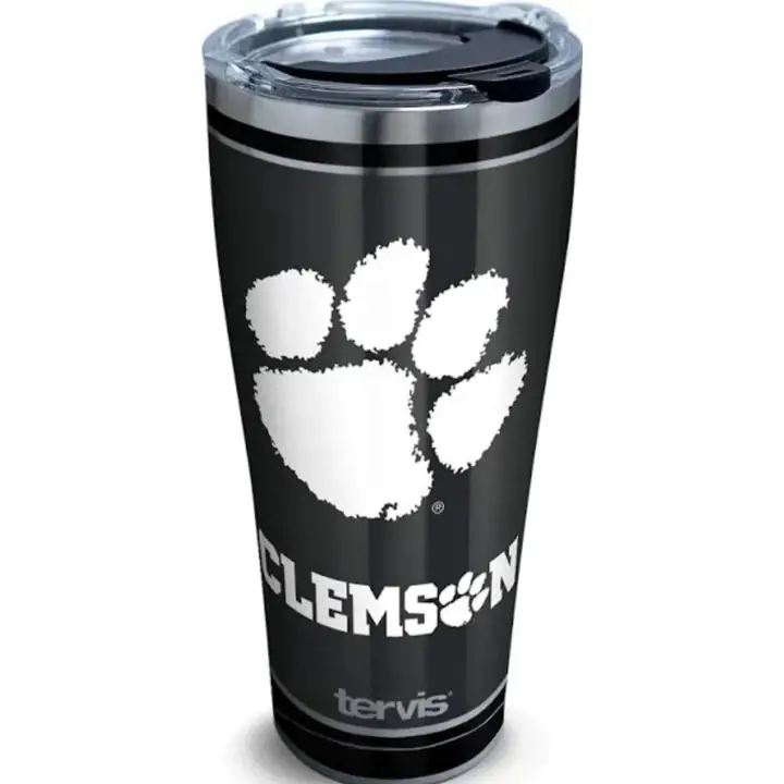 Clemson Tigers gobelet en acier inoxydable noir 30oz NCAA