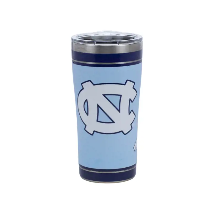 Bouteille en acier inoxydable de 591 ml de l'université de Caroline du Nord Tar Heels