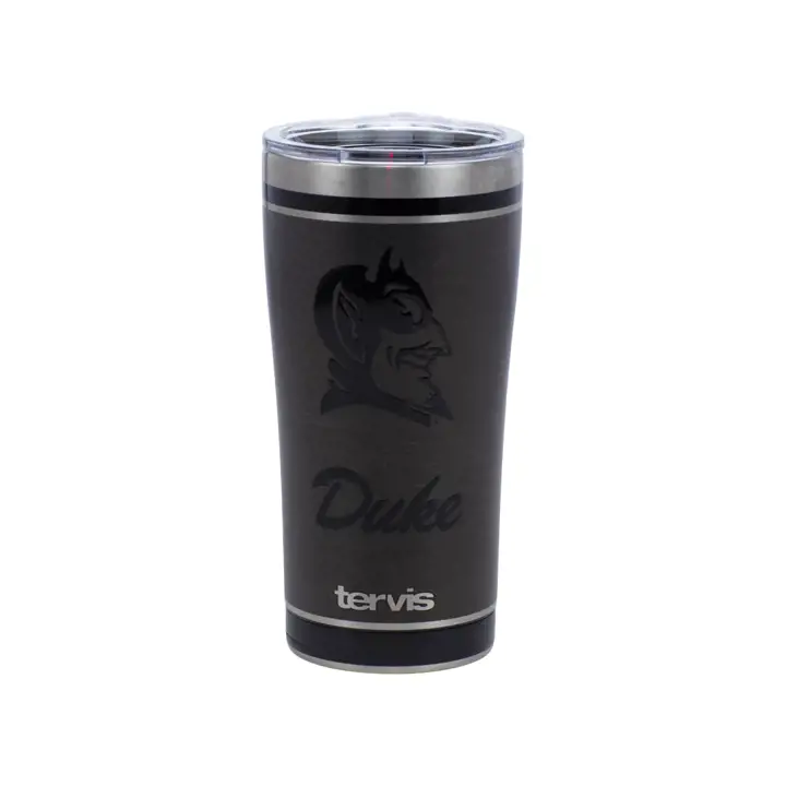 Duke Blue Devils Gobelet isotherme 20 oz en acier inoxydable noir avec logo NCAA
