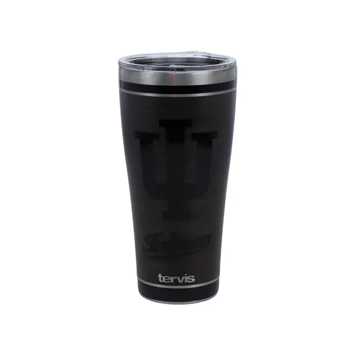 Gourde en acier inoxydable noir 30 oz NCAA Indiana Hoosiers