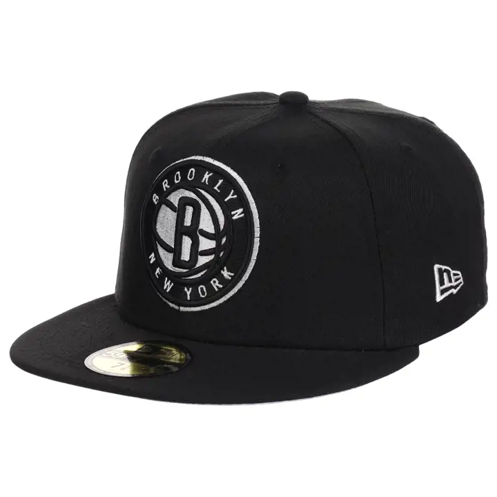 Brooklyn Nets NBA Paisley 59FIFTY noi/noi/bleciel