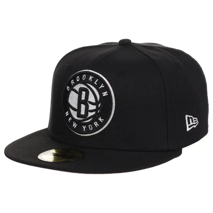 Brooklyn Nets NBA Paisley 59FIFTY noir/noir/rose