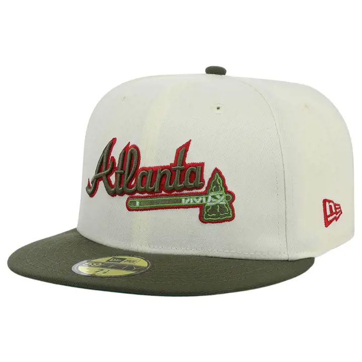 Casquette 59FIFTY Atlanta Braves MLB Dirty Martini ivo/olv/grn
