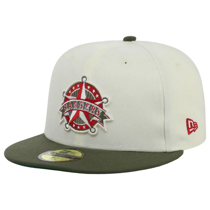 Casquette 59FIFTY MLB Dirty Martini des Texas Rangers ivo/olv/grn