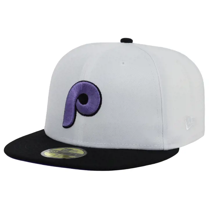 Casquette 59FIFTY MLB Vigilante des Phillies de Philadelphie blanc/noir/violet