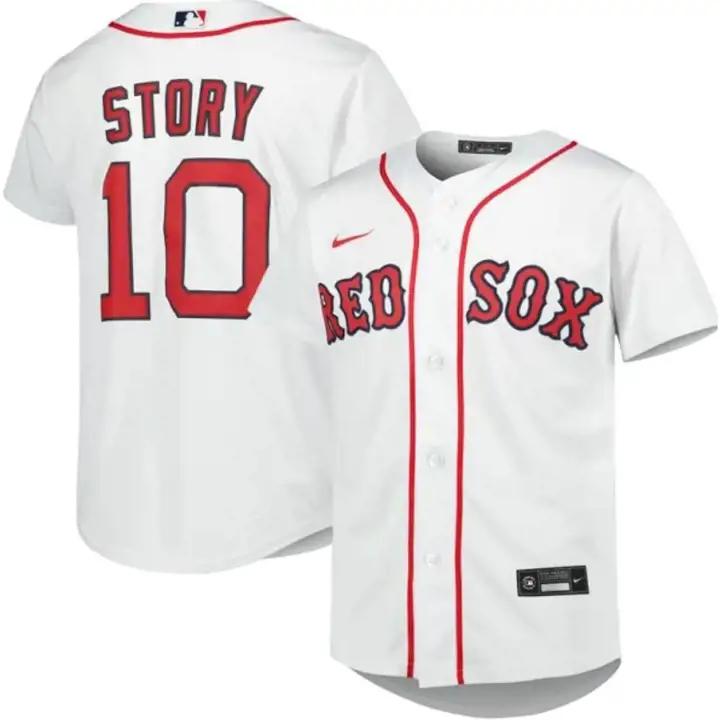 RED SOX MLB Maillot Officiel Jeune Joueur Trevor Story blc