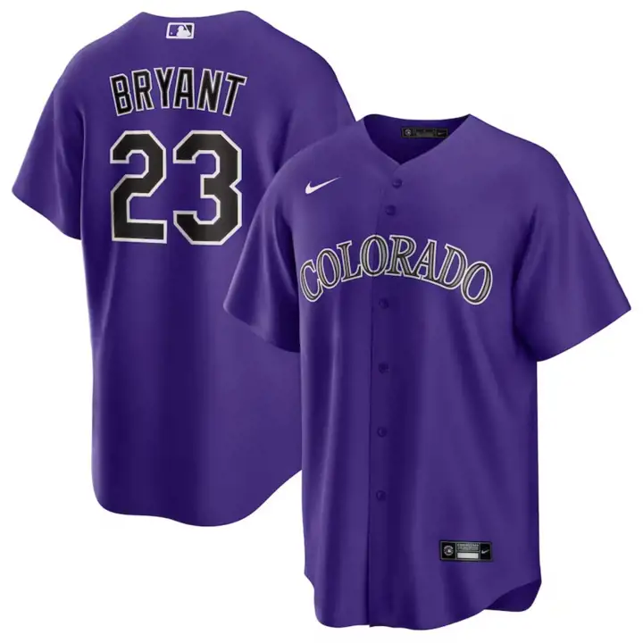 Maillot officiel de joueur des Rockies de la MLB pour jeune - Kris Bryant pur