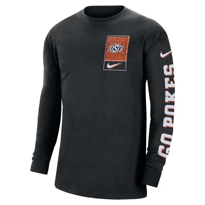 T-shirt à manches longues Oklahoma State Cowboys NCAA Seasonal Max 90 23 BL